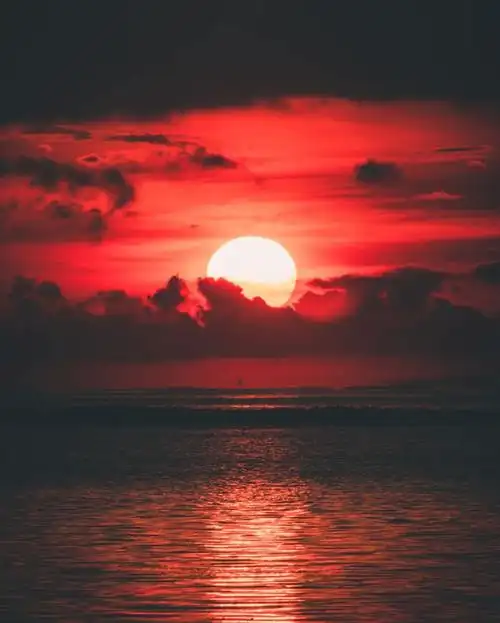 日落黄昏好景色_风景图片_爱扣扣网