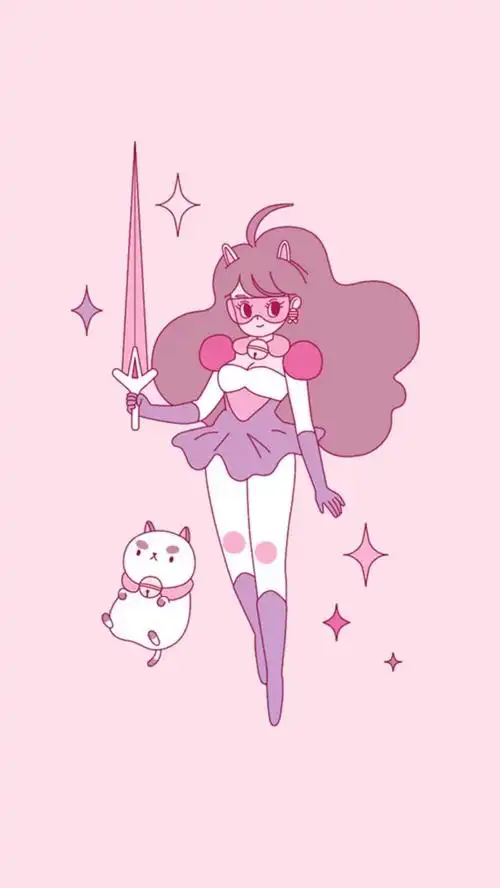 pink 粉色系 少女心 卡通 可爱 小清新 简约 森系 文艺 动漫 手绘