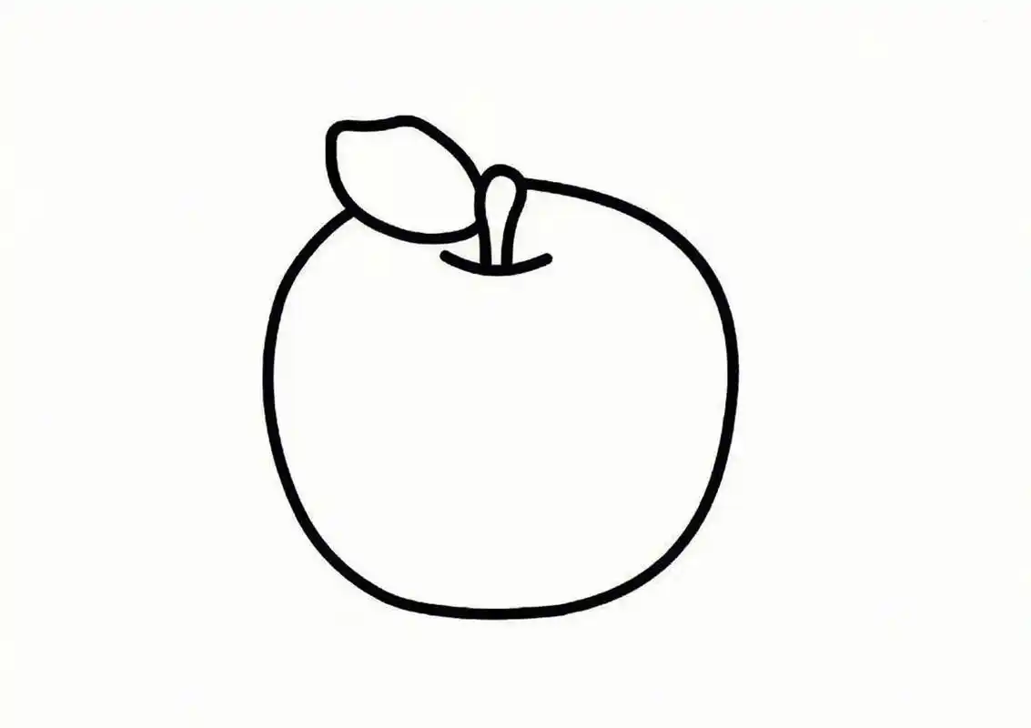 079969♀15幼儿园涂色素材分享|小班水果简笔画