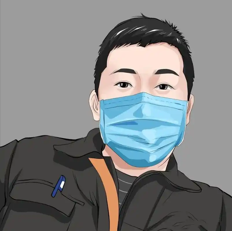 乐观积极的中年男士必备的一款卡通头像,特别适合年轻人