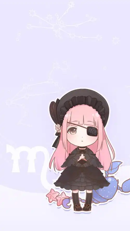 奇迹暖暖十二星座官方q版壁纸天蝎