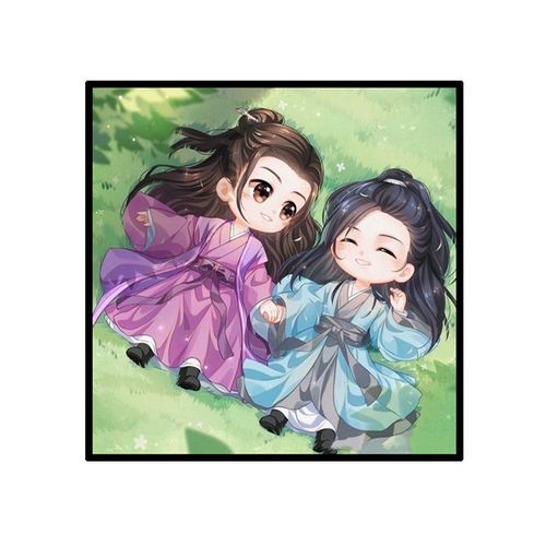 可爱q版古风山河令钻石画龚俊温客行周子舒十字绣手工diy儿童房