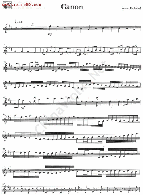 j pachelbel《canon》-卡农_小提琴谱_搜谱网