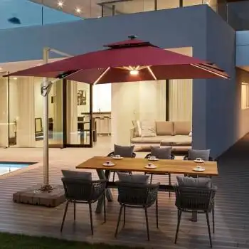 户外庭院户外伞太阳伞露台遮阳棚别墅院子室外亭园防晒挡雨挡风篷露天