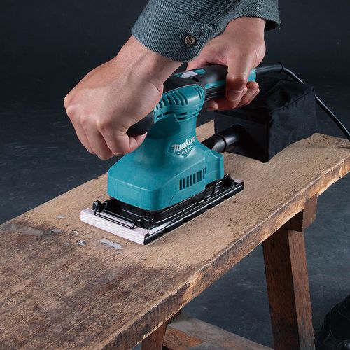 makita日本牧田砂纸纸机m9203b长方形木工打磨机手持砂纸机