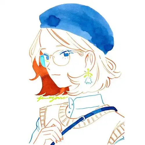 画画素材资源库是夏天的味道ins风极简线条动漫女生小清新高清头像