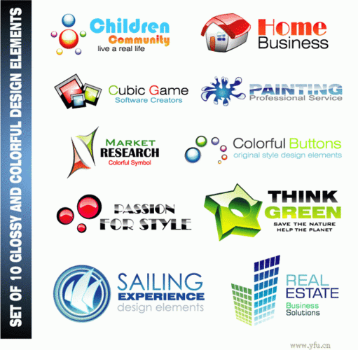 0风格logo设计矢量图下载 类别:矢量用具