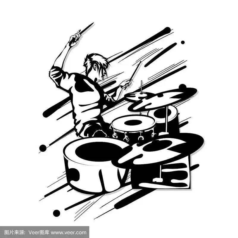 鼓手音乐图形