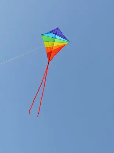 2020新品彩虹大菱形风筝 畅销出口产品环保材质