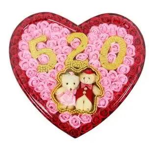 浪漫七夕情人节礼物 520新款92朵香皂花玫瑰礼盒送女朋友生日礼物