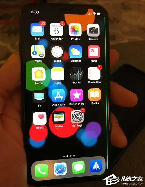 又是三星的锅苹果iphonex屏幕出现神秘绿线