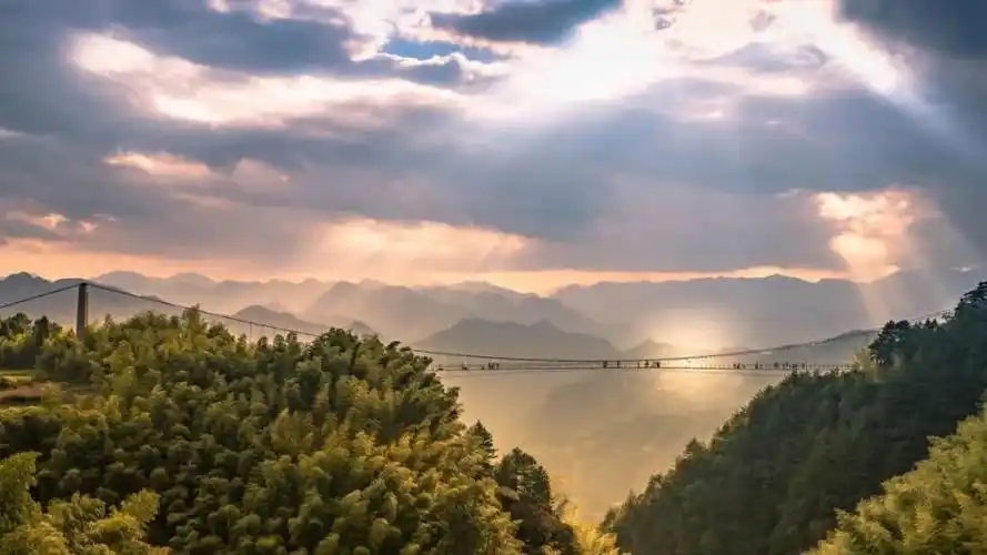 连绵起伏的翠绿茶园,层层叠叠的清新梯田,被仙气飘渺的云雾所环绕,说