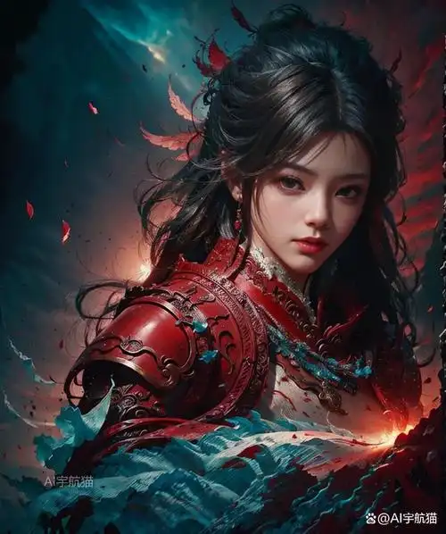 太飒了~ai红战甲国风小姐姐惊艳来袭~喜欢国风小姐姐的别错过