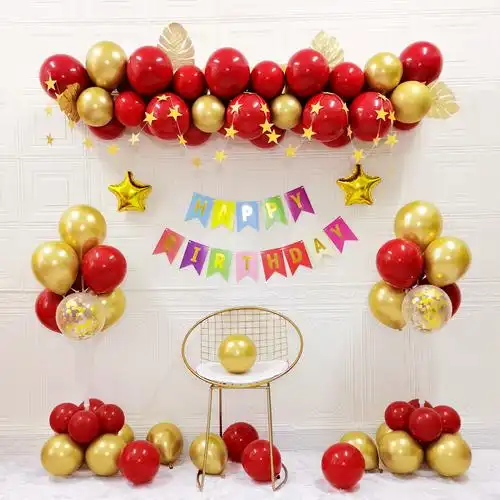 爸爸妈妈长辈60岁成人生日场景布置气球爷爷气球