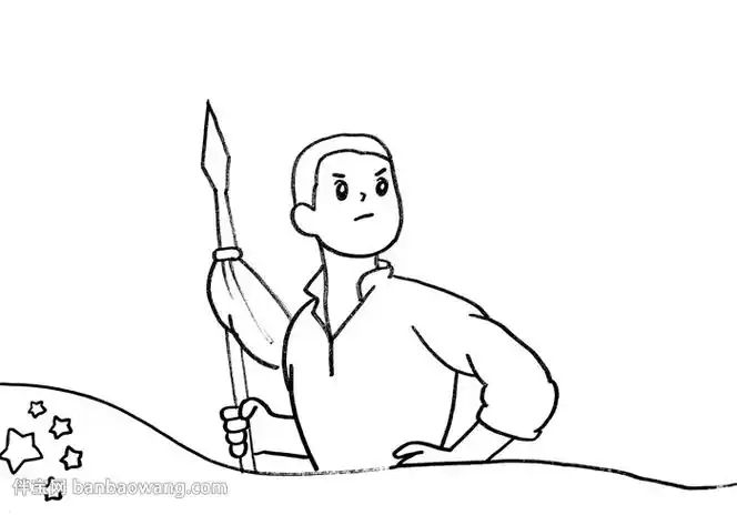 小英雄雨来手抄报