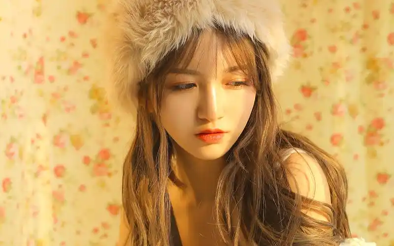 柔美女生性感图片桌面壁纸