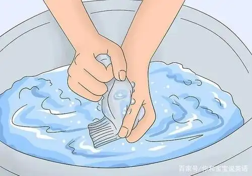 用英文教宝宝洗衣服,步骤全包括:泡,搓,投,拧,晾