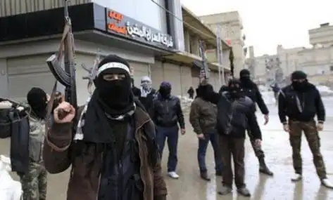 资料图:"伊斯兰国(is)"极端组织恐怖分子