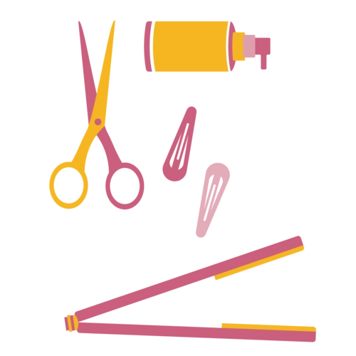 理发用品矢量图片