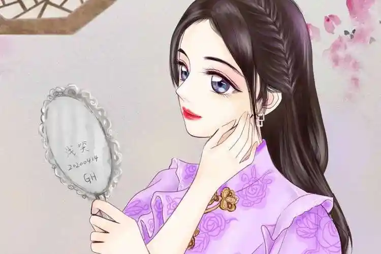 鞠婧祎手绘美人图最美壁纸来啦