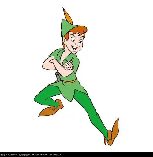 小飞侠彼得潘时尚矢量人物插画