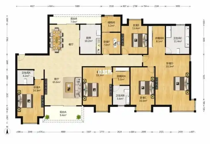 99【紫微·永和坊】99稀缺楼王 毛坯66615室大平层!