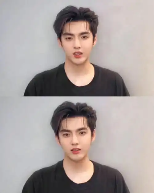 吴亦凡颜值巅峰吴亦凡近照瘦出尖下巴