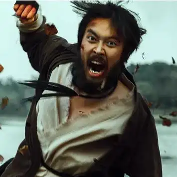 霸气男生打架带兵器头像唯美古风真人头像