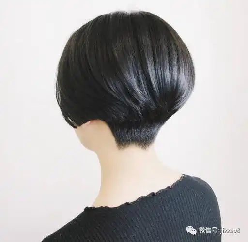 春天流行"推后边"超短发