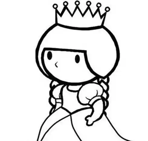 简笔画小公主 简笔画小公主怎么画