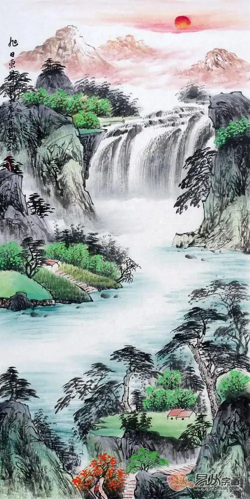 玄关画有什么讲究名家山水画怎么挂怎么好看