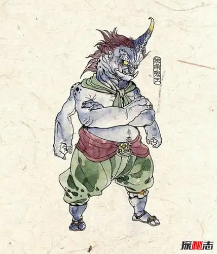 面目狰狞夜叉鬼模样