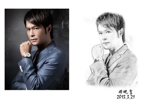 周晓雪 古天乐素描