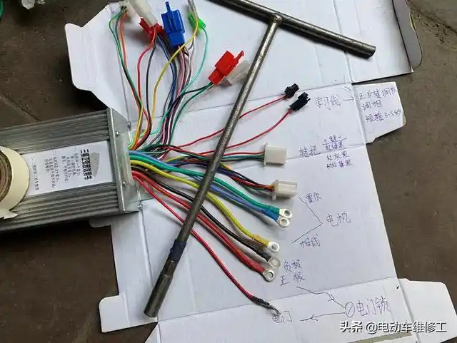 电动车控制器接线图,电动车控制器怎么连接安装?