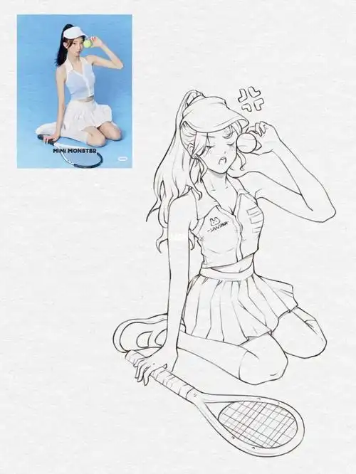 漫画人物速写练习08拜托你砸到我头了