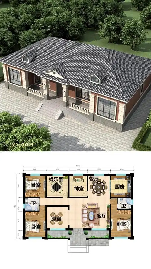 一层农村平房设计一层农村平房设计图砖混结构造价不高人人都能建