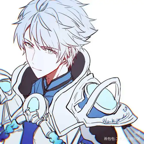 鞠躬尽瘁,好让你死而后已_王者荣耀诸葛亮平涂日系奇幻头像绘画作品