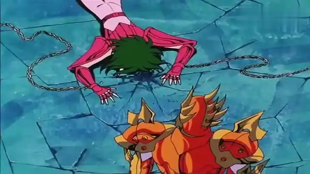 圣斗士星矢海魔兽卡萨是海斗士中实力最弱一个,被一辉虐惨了