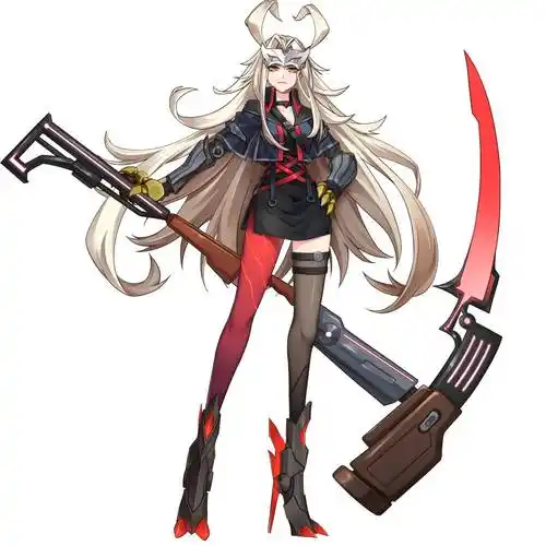 ak47-火麒麟-枪娘的整体品质是非常高的,红黑金三色的枪身霸气感十足