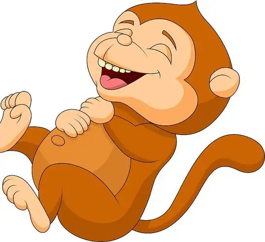 可爱的猴子卡通笑图片