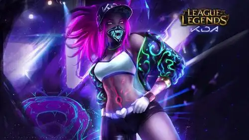 2klol英雄联盟暗影之拳阿卡丽kda女团皮肤4超高清壁纸