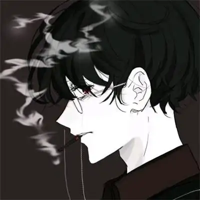 高冷丧系男生头像卡通丧系动漫头像男生冷酷