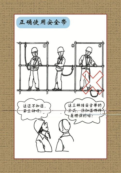 注意事项-正确使用安全带1