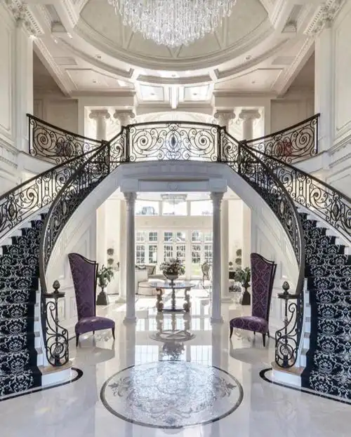 别墅双跑式楼梯富豪名媛都喜欢的设计