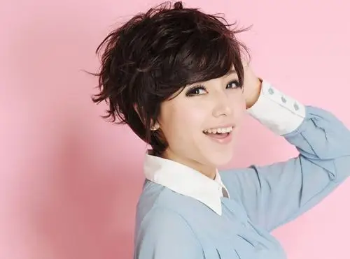 帅气女生短发定位烫效果图,烫发图片,发型图片