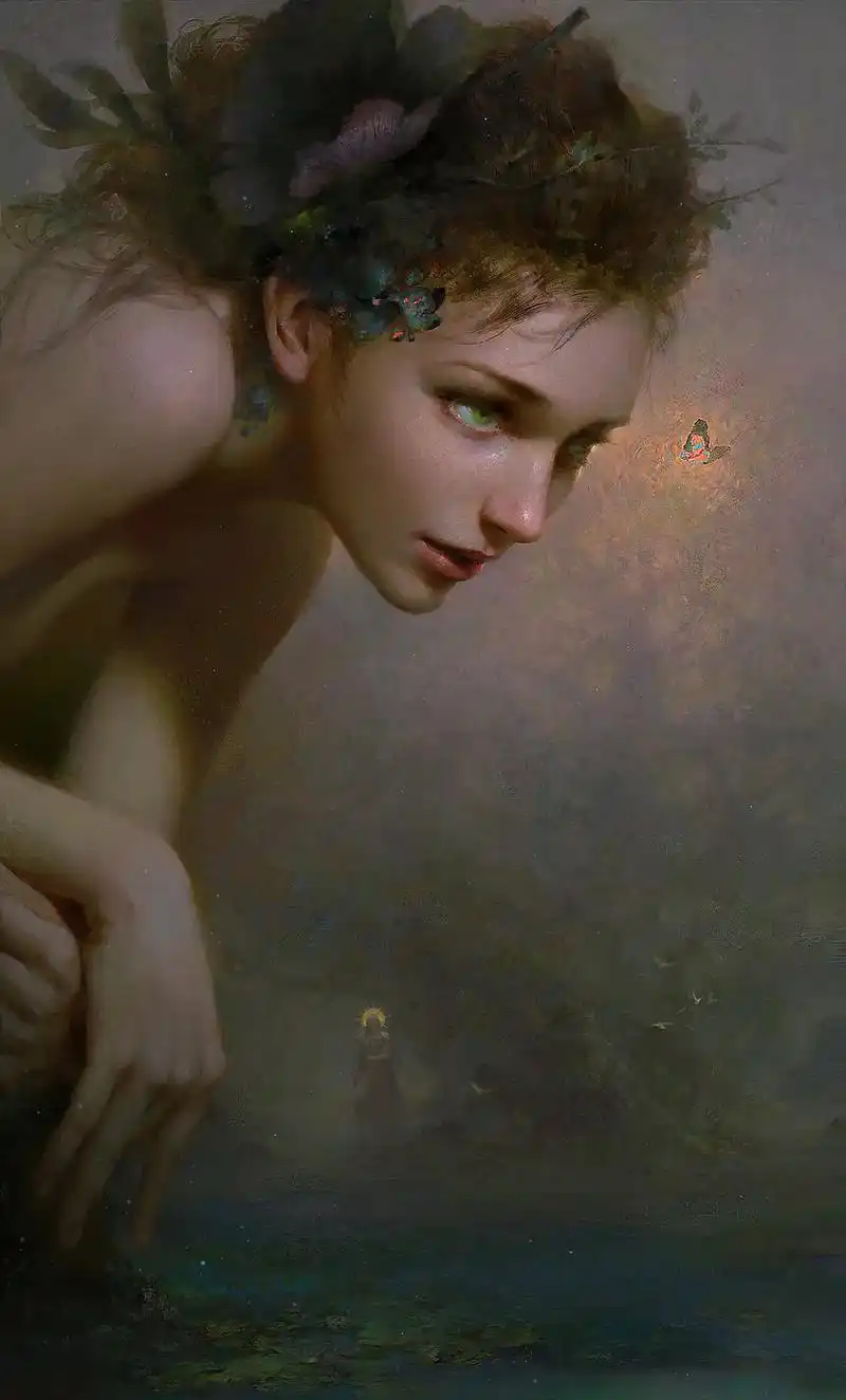 艺术家黄光剑的作品 #遇见艺术 #板绘 #送你一张壁纸 - 抖音