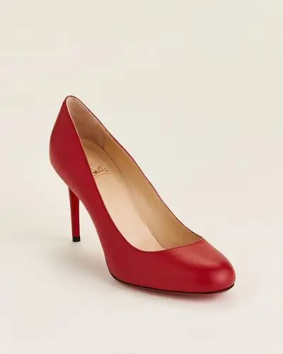 80 红色红底高跟鞋