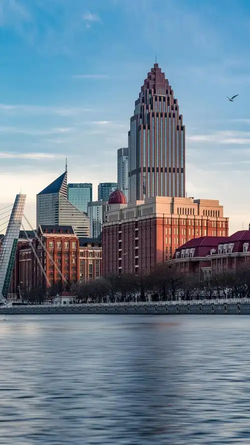 天津的海河,高清图片,手机壁纸