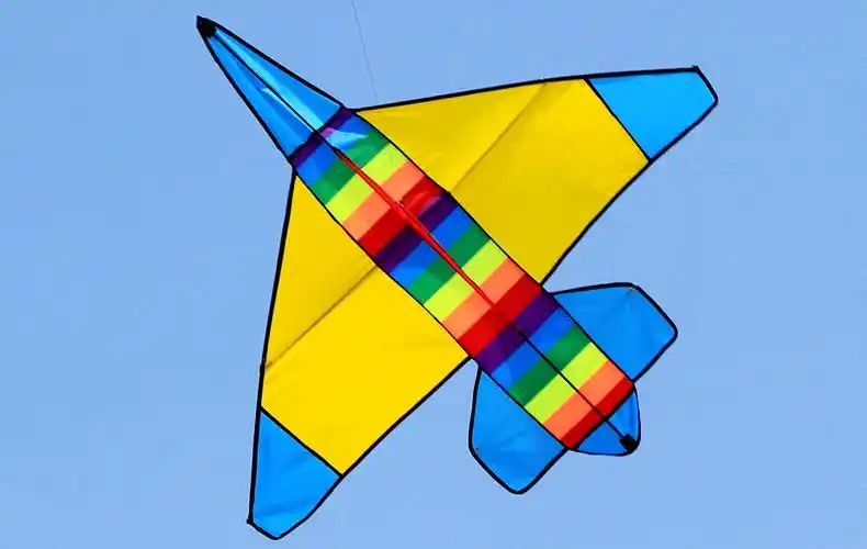 风筝飞机潍坊双色战机航空新款成人儿童卡通风筝