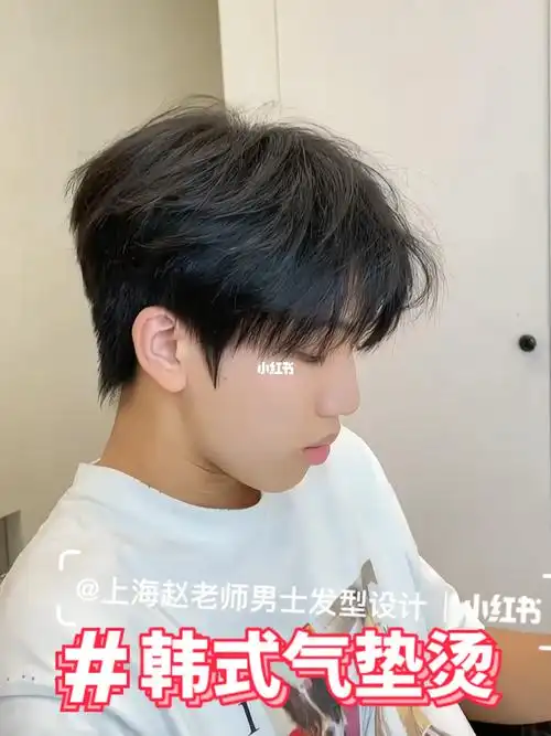 两侧铲短露耳鬓角留长,发质软硬皆可柔顺微蓬松,刘海长碎微分!